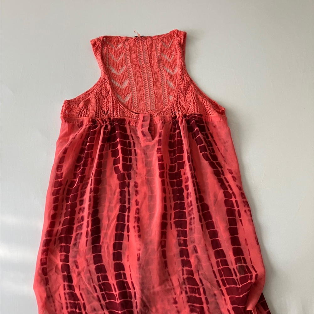 Free people crochet tank top size medium